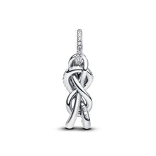 Load image into Gallery viewer, Pavé Infinity Knot Dangle Charm