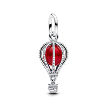 Load image into Gallery viewer, Hot Air Balloon Murano Glass Dangle Charm