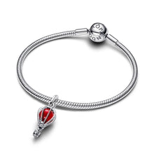 Load image into Gallery viewer, Hot Air Balloon Murano Glass Dangle Charm