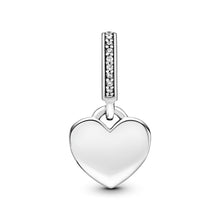 Load image into Gallery viewer, Engravable Heart Tag Dangle Charm
