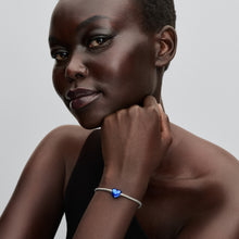 Load image into Gallery viewer, Metallic Blue Heart Charm