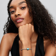 Load image into Gallery viewer, Metallic Sky Blue Heart Charm