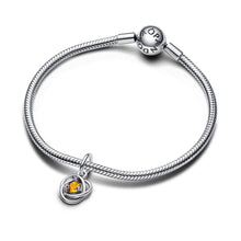 Load image into Gallery viewer, Honey Eternity Circle Dangle Charm