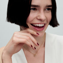 Load image into Gallery viewer, Organically Shaped Pavé Circle & Treated Freshwater Cultured Pearl Collier Necklace