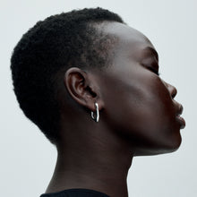 Load image into Gallery viewer, Organically V-shaped Open Hoop Earrings