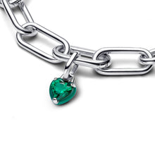 Load image into Gallery viewer, Pandora ME Green Chakra Heart Mini Dangle Charm