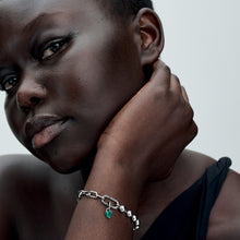 Load image into Gallery viewer, Pandora ME Green Chakra Heart Mini Dangle Charm