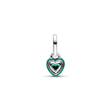 Load image into Gallery viewer, Pandora ME Green Chakra Heart Mini Dangle Charm