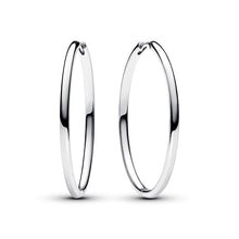 Load image into Gallery viewer, Pandora Moments 40 mm Charm Hoop Earrings