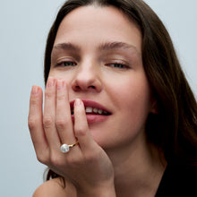 Load image into Gallery viewer, Baroque Treated Freshwater Cultured Pearl Ring
