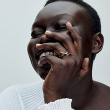 Load image into Gallery viewer, Organically Shaped Infinity Ring