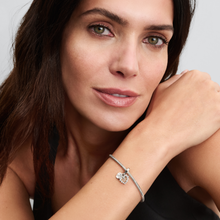 Load image into Gallery viewer, Sparkling Heart Double Dangle Charm