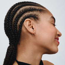 Load image into Gallery viewer, Asymmetrical Heart Hoop Earrings