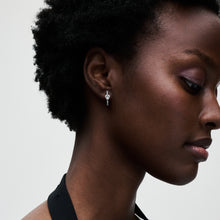 Load image into Gallery viewer, Sparkling Heart Hoop Earrings