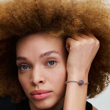 Load image into Gallery viewer, Sparkling Pavé Round Pink Charm