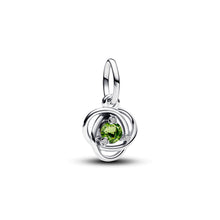 Load image into Gallery viewer, Spring Green Eternity Circle Dangle Charm