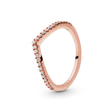 Load image into Gallery viewer, Sparkling Wishbone Ring