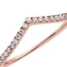 Load image into Gallery viewer, Sparkling Wishbone Ring