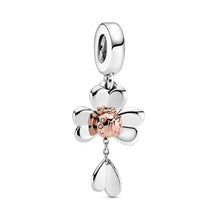 Load image into Gallery viewer, Clover & Ladybird Dangle Charm