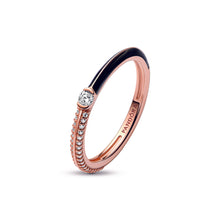Load image into Gallery viewer, Pandora ME Pavé & Black Dual Ring