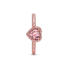 Load image into Gallery viewer, Sparkling Elevated Heart Ring