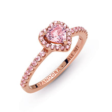 Load image into Gallery viewer, Sparkling Elevated Heart Ring