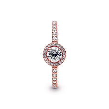 Load image into Gallery viewer, Classic Sparkle Halo Ring