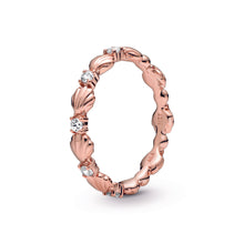 Load image into Gallery viewer, Sparkling Seashell Band Ring