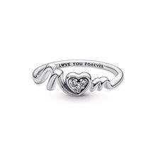 Load image into Gallery viewer, Mum Pavé Heart Ring