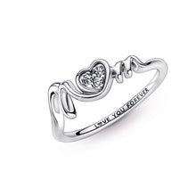 Load image into Gallery viewer, Mum Pavé Heart Ring