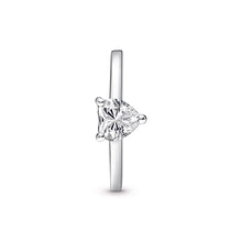 Load image into Gallery viewer, Sparkling Heart Solitaire Ring