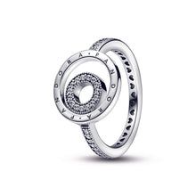 Load image into Gallery viewer, Pandora Signature Logo Circles Pavé Ring
