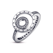 Load image into Gallery viewer, Pandora Signature Logo Circles Pavé Ring