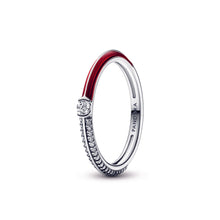Load image into Gallery viewer, Pandora ME Pavé & Red Dual Ring
