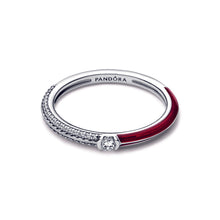 Load image into Gallery viewer, Pandora ME Pavé & Red Dual Ring
