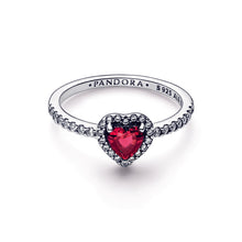 Load image into Gallery viewer, Elevated Red Heart Ring
