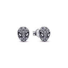 Load image into Gallery viewer, Marvel Spider-Man Mask Pavé Stud Earrings