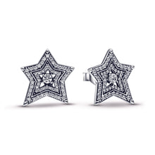 Load image into Gallery viewer, Celestial Asymmetric Star Stud Earrings