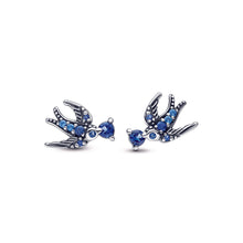 Load image into Gallery viewer, Sparkling Swallow Stud Earrings
