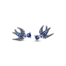 Load image into Gallery viewer, Sparkling Swallow Stud Earrings