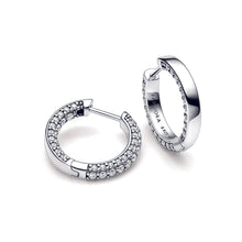 Load image into Gallery viewer, Pandora Timeless Pavé Single-row Hoop Earrings