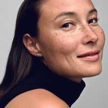 Load image into Gallery viewer, Sparkling Crescent Moon Stud Earrings