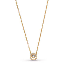 Load image into Gallery viewer, Sparkling Round Halo Pendant Collier Necklace