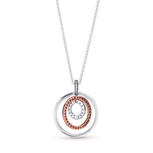 Load image into Gallery viewer, Two-tone Circles Pendant & Necklace