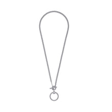 Load image into Gallery viewer, Pandora Moments O Pendant T-bar Necklace