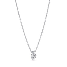 Load image into Gallery viewer, Double Heart Pendant Sparkling Collier Necklace