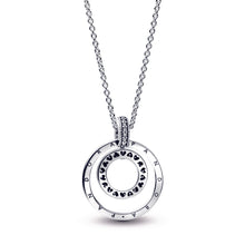 Load image into Gallery viewer, Pandora Signature Pavé & Beads Pendant & Necklace