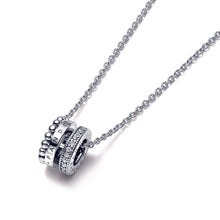 Load image into Gallery viewer, Pandora Signature Logo Pavé & Beads Pendant & Necklace
