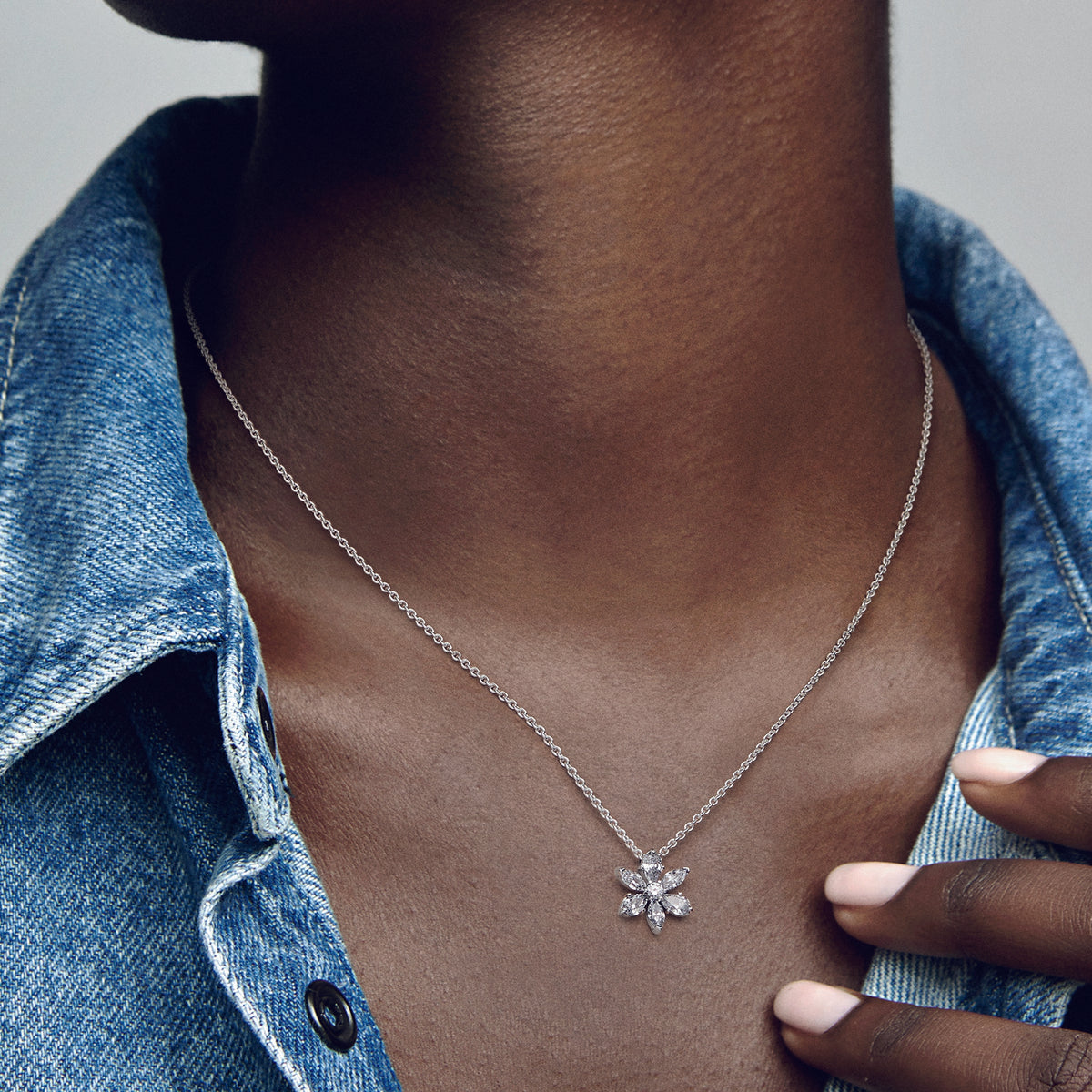 Sparkling Herbarium Cluster Pendant Necklace
