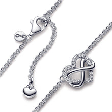 Load image into Gallery viewer, Sparkling Infinity Heart Collier Necklace